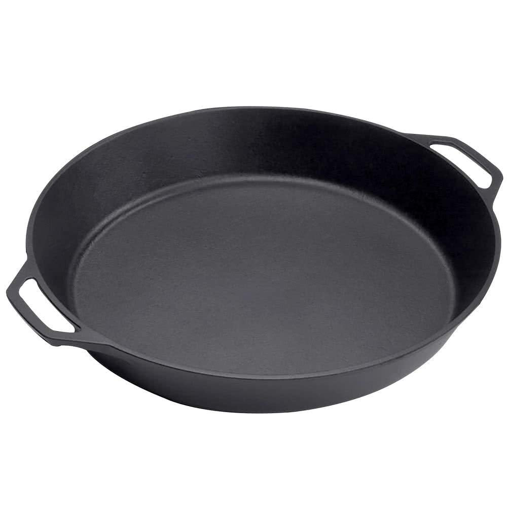 Lodge Seasoned Cast Iron Dual Handle Pan 12 Inch - Cast Iron Frying Pan - Even Heat Distribution - Oven & Stovetop Safe - PFAS-Free, Non-Toxic Cookware