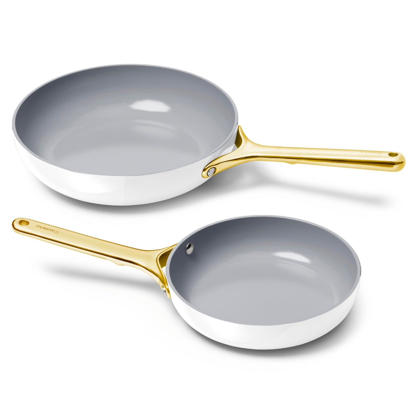 Caraway Nonstick Ceramic Frying Pan (2.7 qt, 10.5") - Non Toxic, PTFE & PFOA Free - Oven Safe & Compatible with All Stovetops (Gas, Electric & Induction) - Black