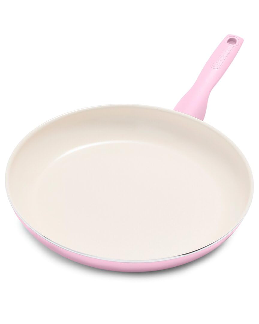 GreenPan Rio Healthy Ceramic Nonstick 12" Frying Pan Skillet, PFAS-Free, Dishwasher Safe, Black