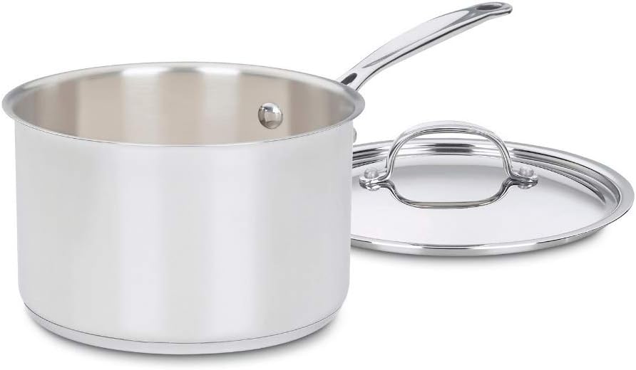 Cuisinart Saucepan w/Cover, Chef's-Classic Stainless Steel Cookware Collection, 3-Quart, 7193-20