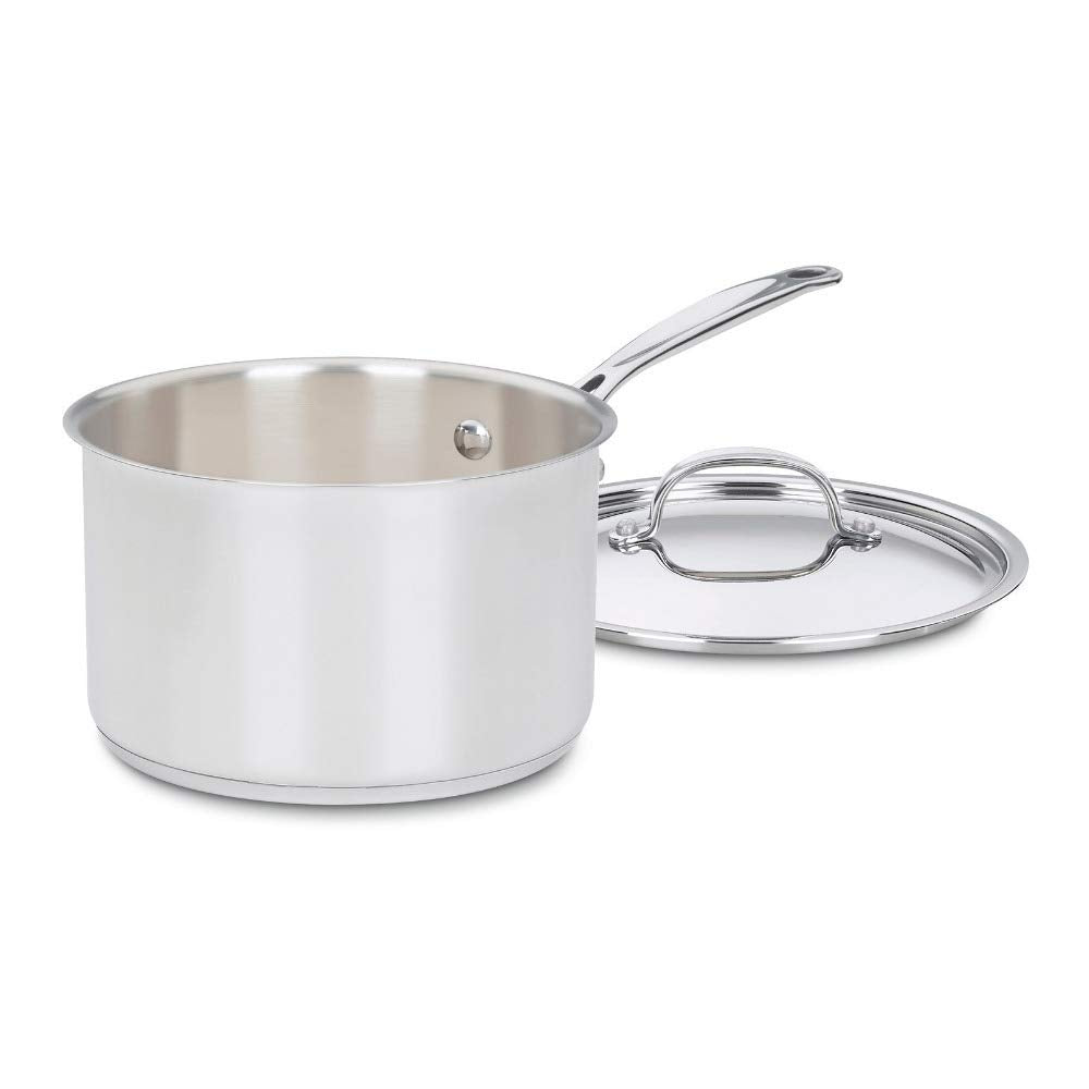 Cuisinart Saucepan w/Cover, Chef's-Classic Stainless Steel Cookware Collection, 3-Quart, 7193-20