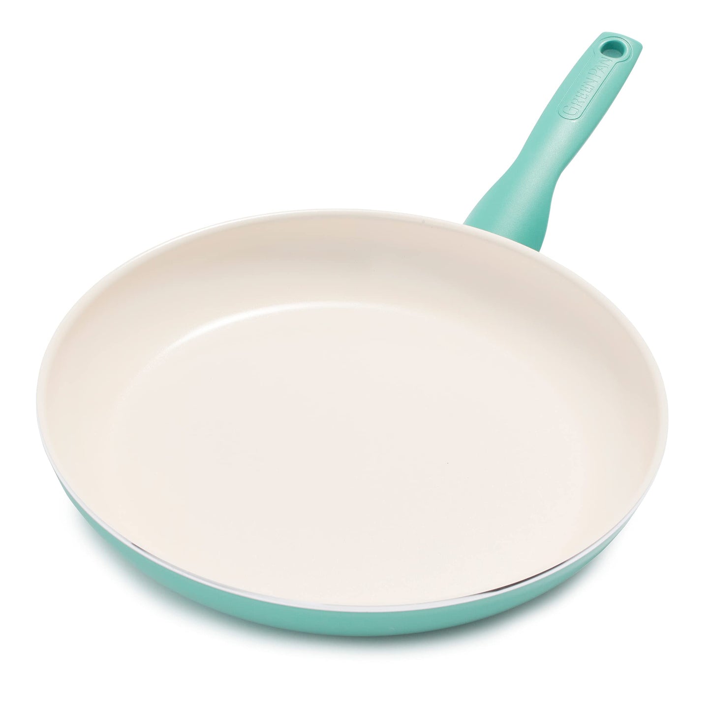GreenPan Rio Healthy Ceramic Nonstick 12" Frying Pan Skillet, PFAS-Free, Dishwasher Safe, Black