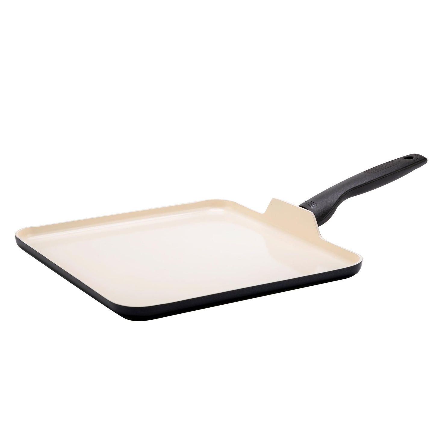 GreenPan Rio Healthy Ceramic Nonstick 12" Frying Pan Skillet, PFAS-Free, Dishwasher Safe, Black