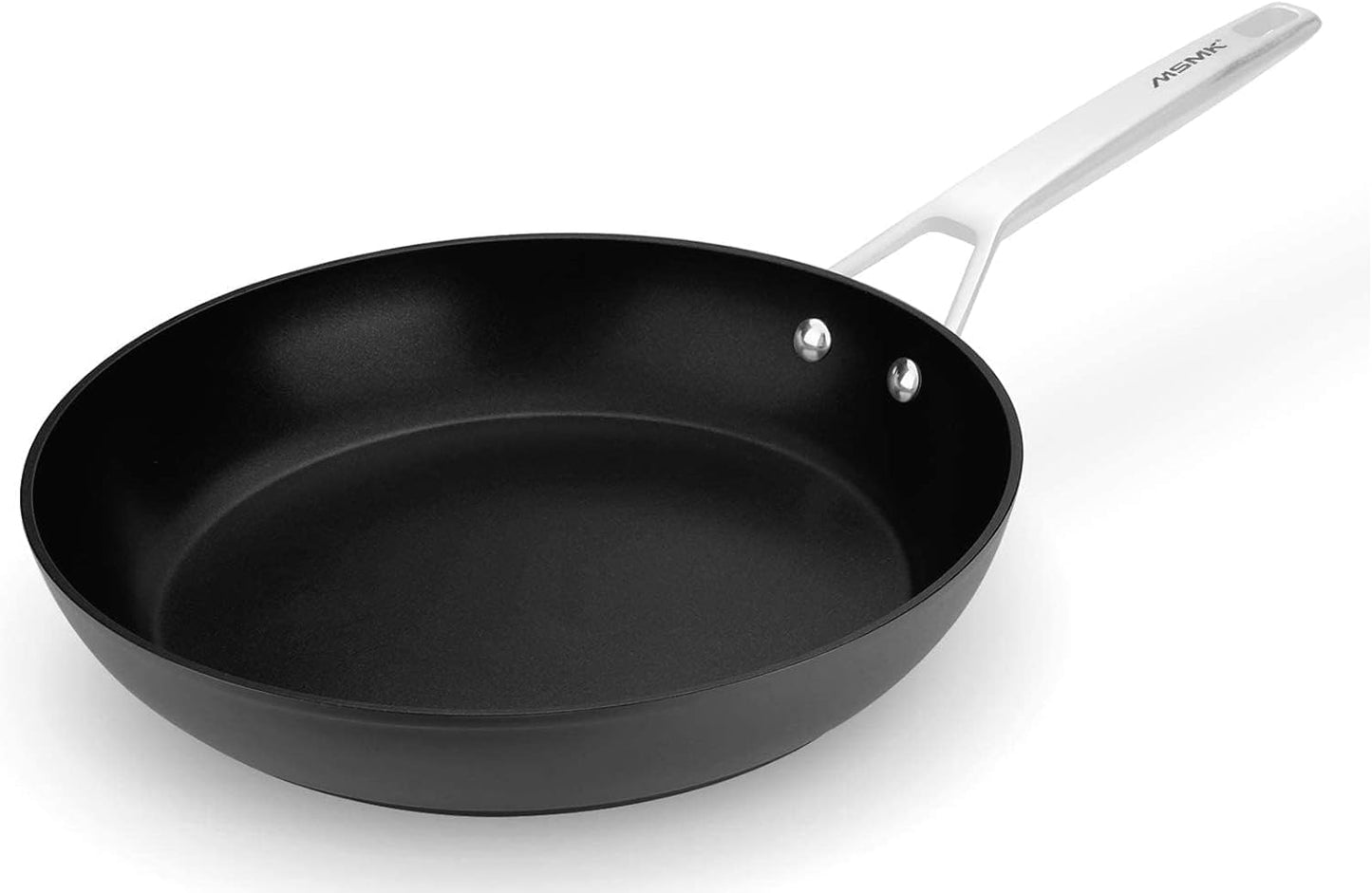 MsMk 7 inch Small Frying Pan, Carbonize also Nonstick Omelette Pan, PFOA Free Non-Toxic, Scratch-resistant, Induction Egg skillet, for Induction, Ceramic and Gas Cooktops