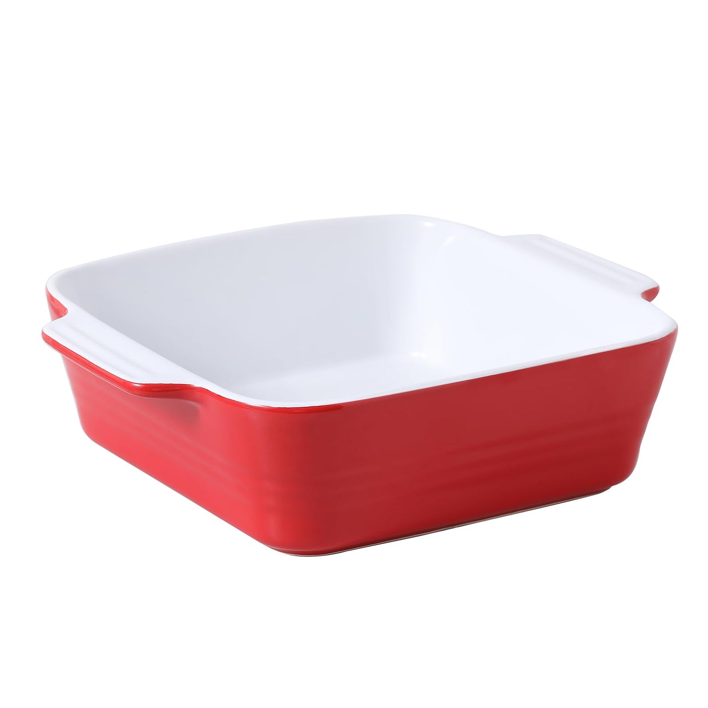 DOWAN Casserole Dish, 9x13 Ceramic Baking Dish, Large Lasagna Pan Deep for Oven, 4.2 Quarts Baking Pan with Handles, Oven Safe and Durable Bakeware for Lasagna, Home Decor, Wedding Gift, Soft White
