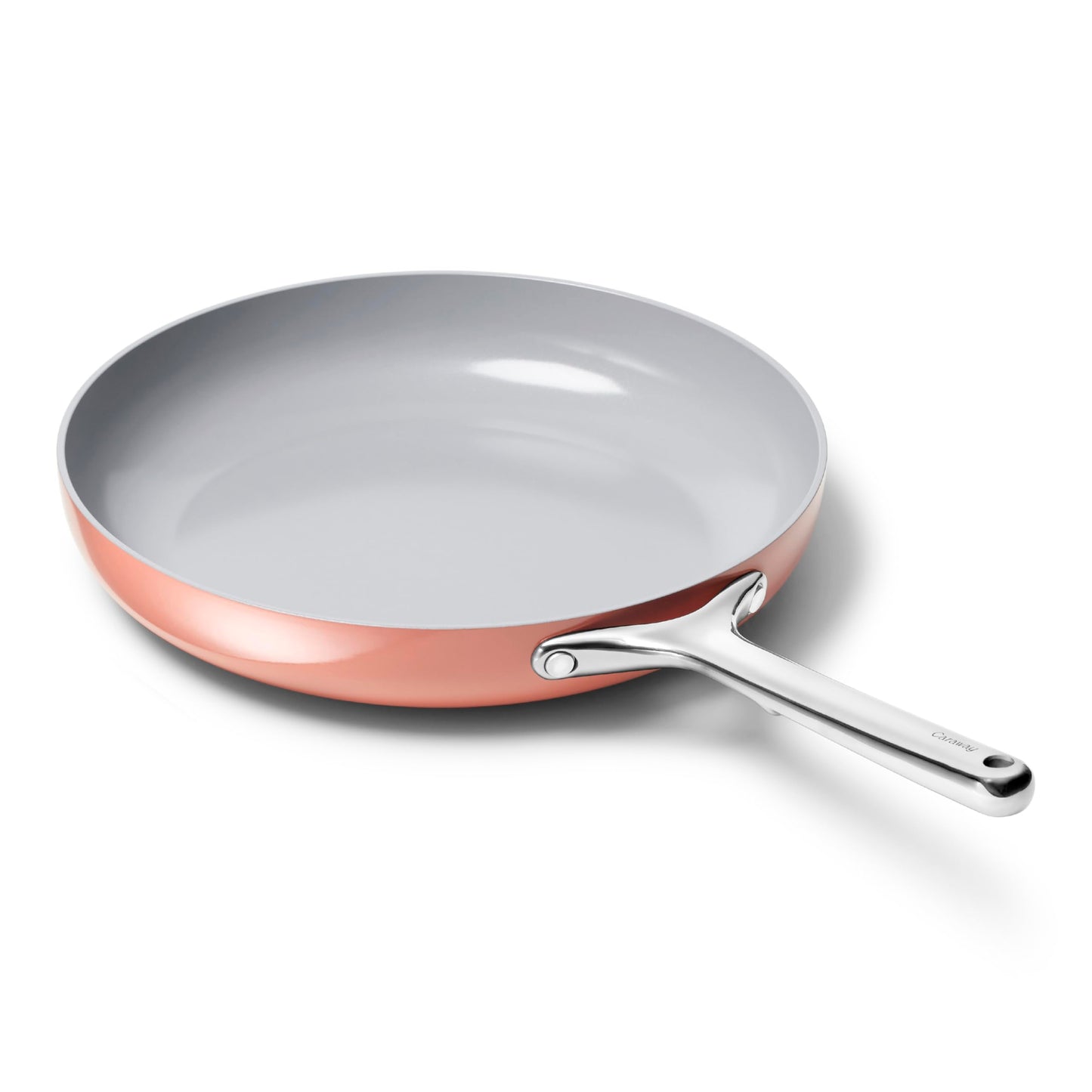 Caraway Nonstick Ceramic Frying Pan (2.7 qt, 10.5") - Non Toxic, PTFE & PFOA Free - Oven Safe & Compatible with All Stovetops (Gas, Electric & Induction) - Black