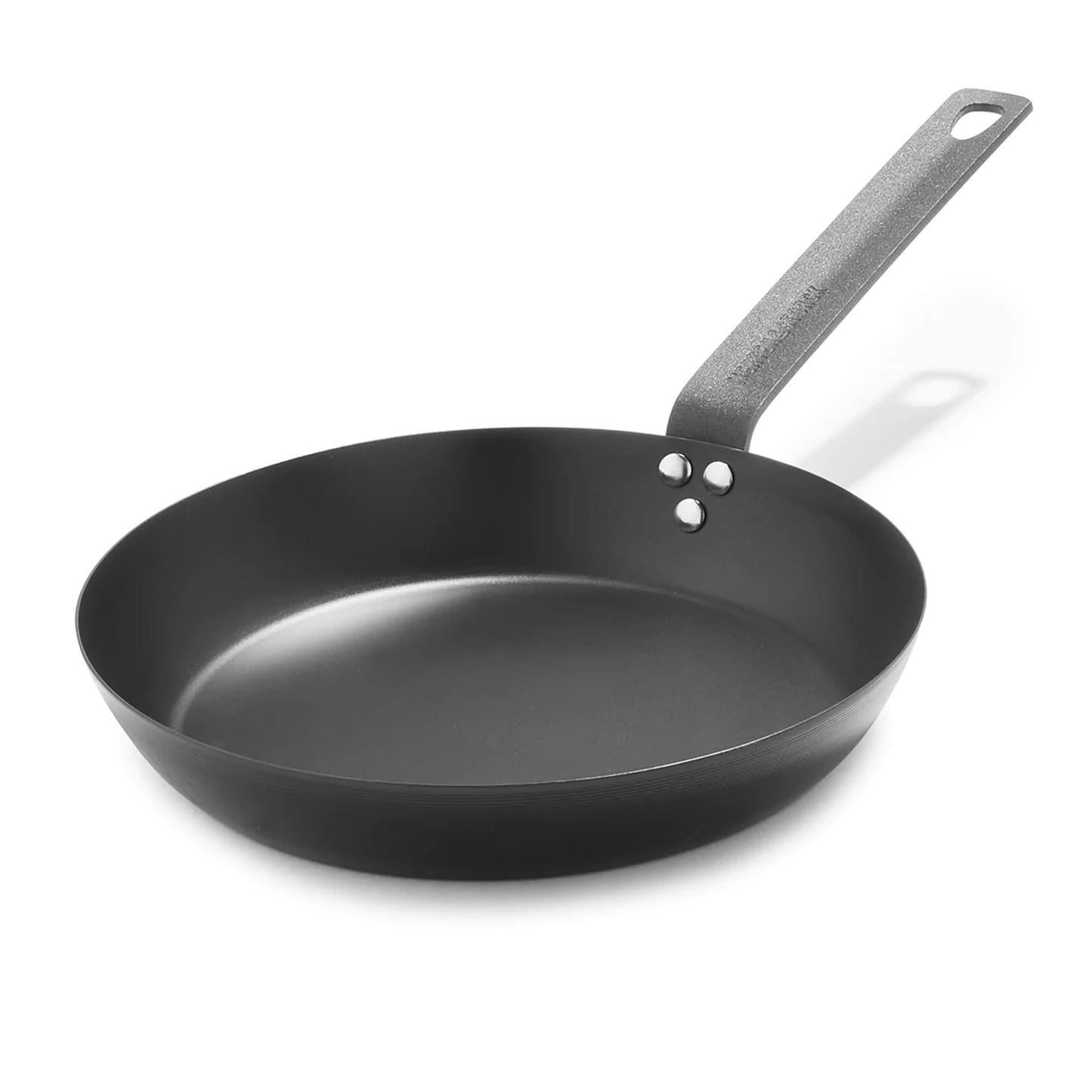 Merten & Storck Pre-Seasoned Carbon Steel 12” Frying Pan Skillet, Use on Induction, Stove and Grill, Durable, Even-Heating, for Searing, Grilling, Oven Use, and Campfire, Indoor/Outdoor