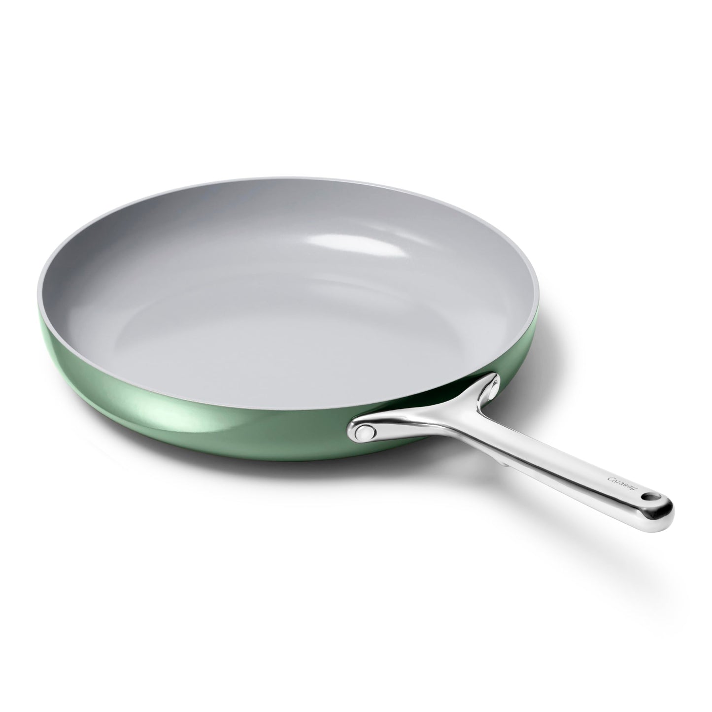 Caraway Nonstick Ceramic Frying Pan (2.7 qt, 10.5") - Non Toxic, PTFE & PFOA Free - Oven Safe & Compatible with All Stovetops (Gas, Electric & Induction) - Black