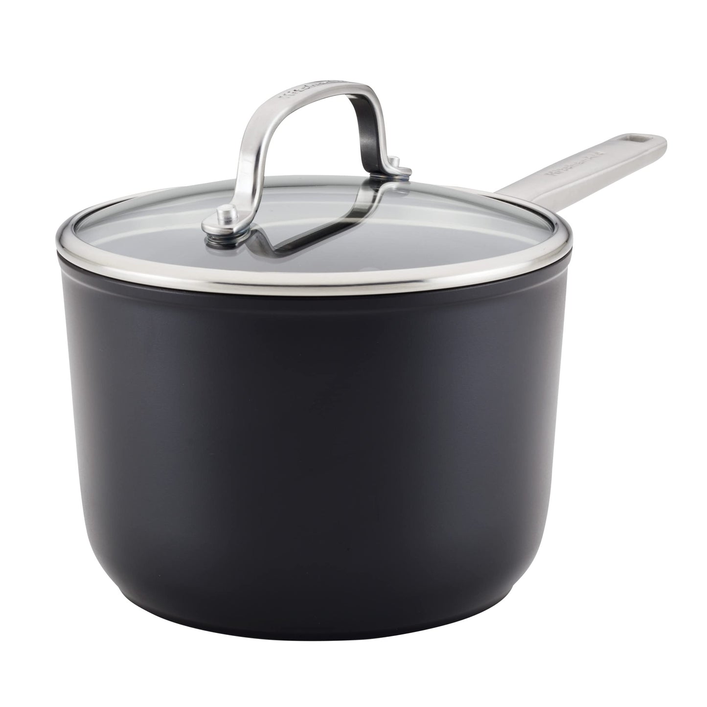 KitchenAid Hard Anodized Induction Nonstick Fry Pan/Skillet, 8.25 Inch, Matte Black
