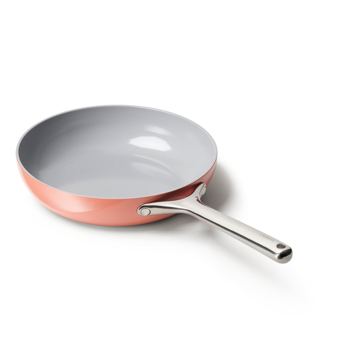 Caraway Nonstick Ceramic Frying Pan (2.7 qt, 10.5") - Non Toxic, PTFE & PFOA Free - Oven Safe & Compatible with All Stovetops (Gas, Electric & Induction) - Black