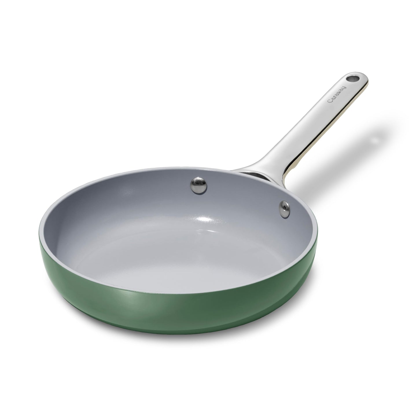 Caraway Nonstick Ceramic Frying Pan (2.7 qt, 10.5") - Non Toxic, PTFE & PFOA Free - Oven Safe & Compatible with All Stovetops (Gas, Electric & Induction) - Black