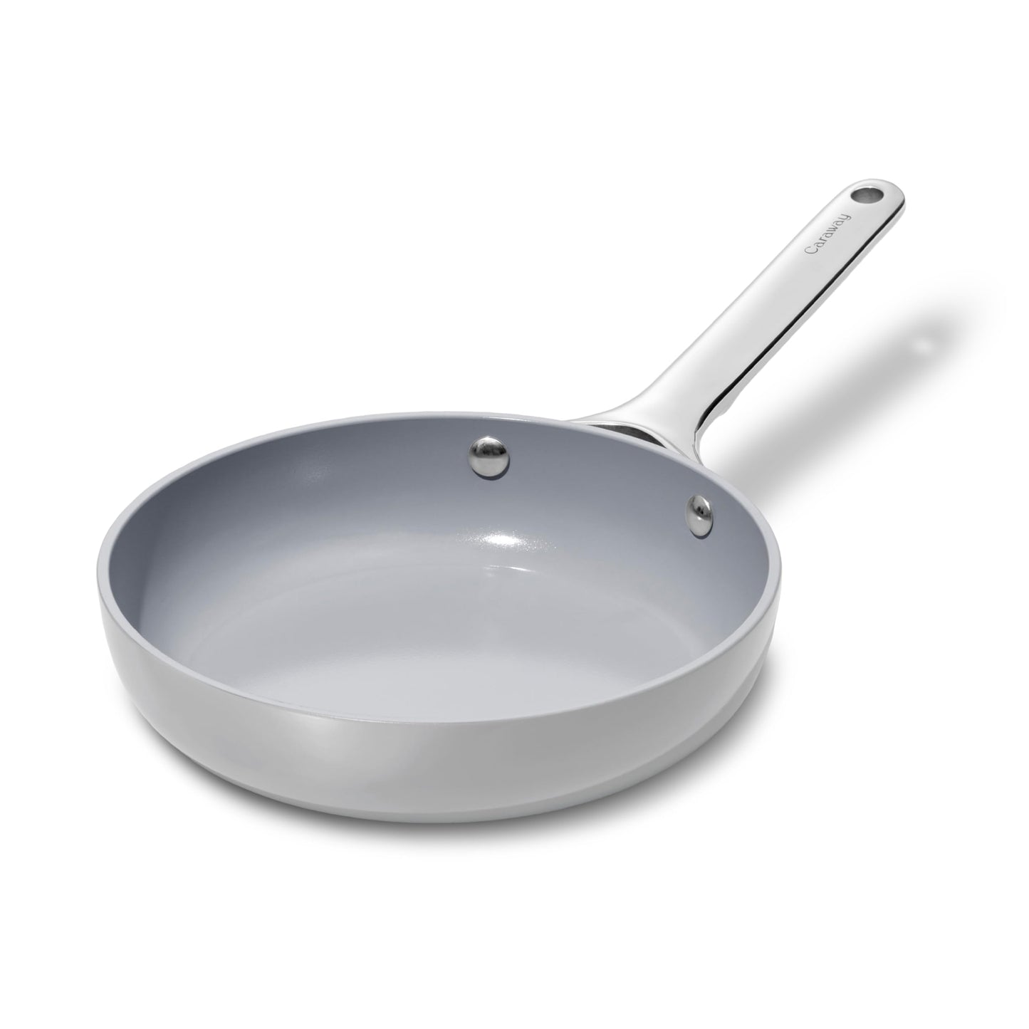 Caraway Nonstick Ceramic Frying Pan (2.7 qt, 10.5") - Non Toxic, PTFE & PFOA Free - Oven Safe & Compatible with All Stovetops (Gas, Electric & Induction) - Black