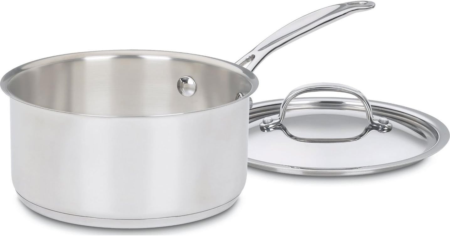 Cuisinart Saucepan w/Cover, Chef's-Classic Stainless Steel Cookware Collection, 3-Quart, 7193-20