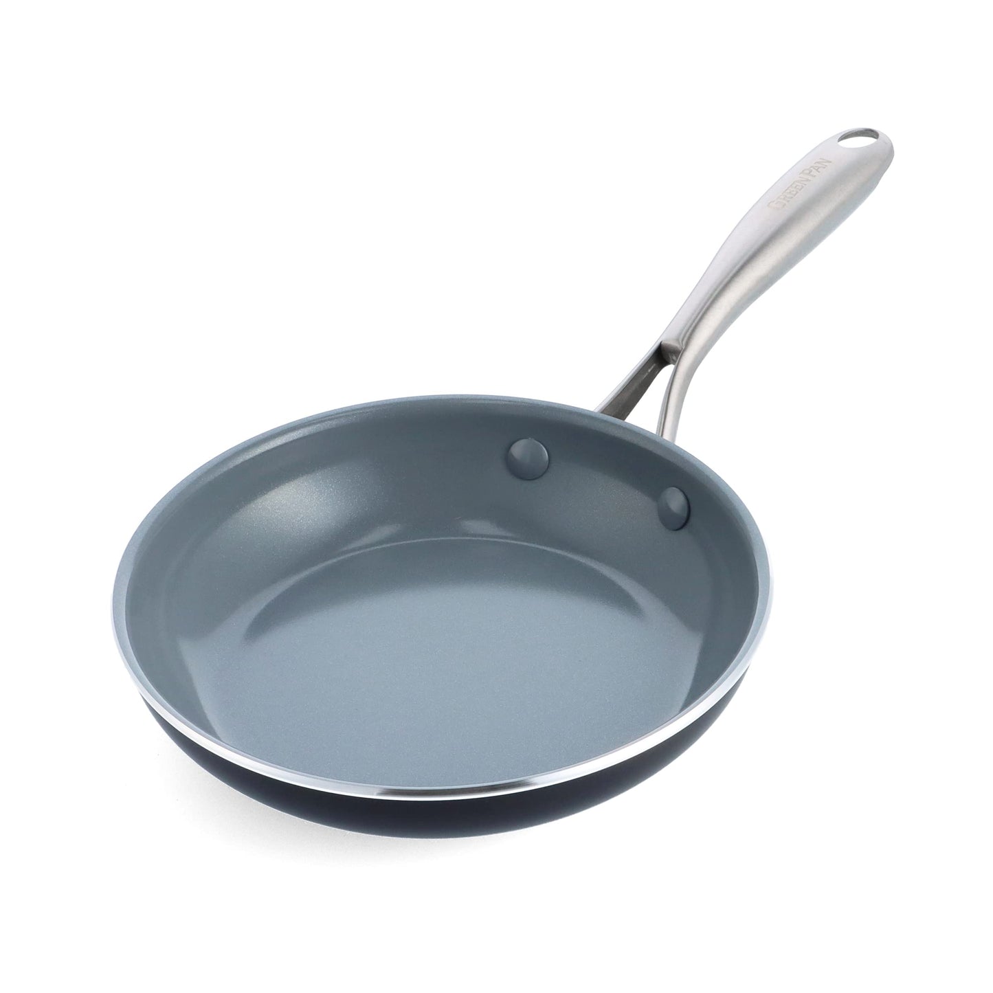 GreenPan Swift Healthy Ceramic Nonstick, 10" Frying Pan Skillet, Stainless Steel Handle, PFAS-Free, Dishwasher Safe, Oven Safe, Black
