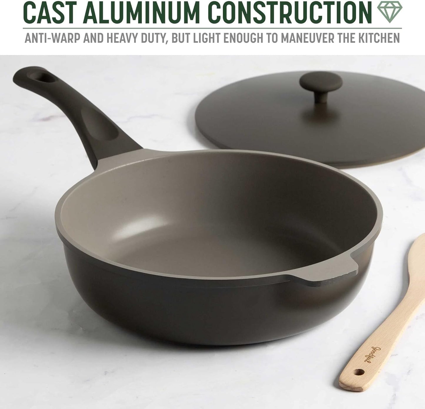 Goodful All-in-One Pan, Multilayer Nonstick Cookware Set, High-Performance Construction, Multipurpose Design Replaces Multiple Pots and Pans, Dishwasher Safe, 11-Inch, 4.4-Quart Capacity, Graphite