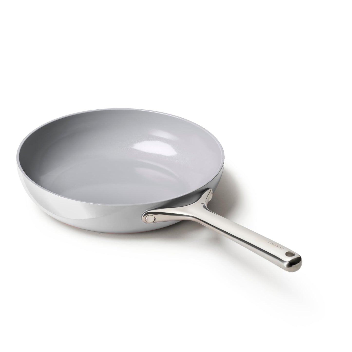 Caraway Nonstick Ceramic Frying Pan (2.7 qt, 10.5") - Non Toxic, PTFE & PFOA Free - Oven Safe & Compatible with All Stovetops (Gas, Electric & Induction) - Black