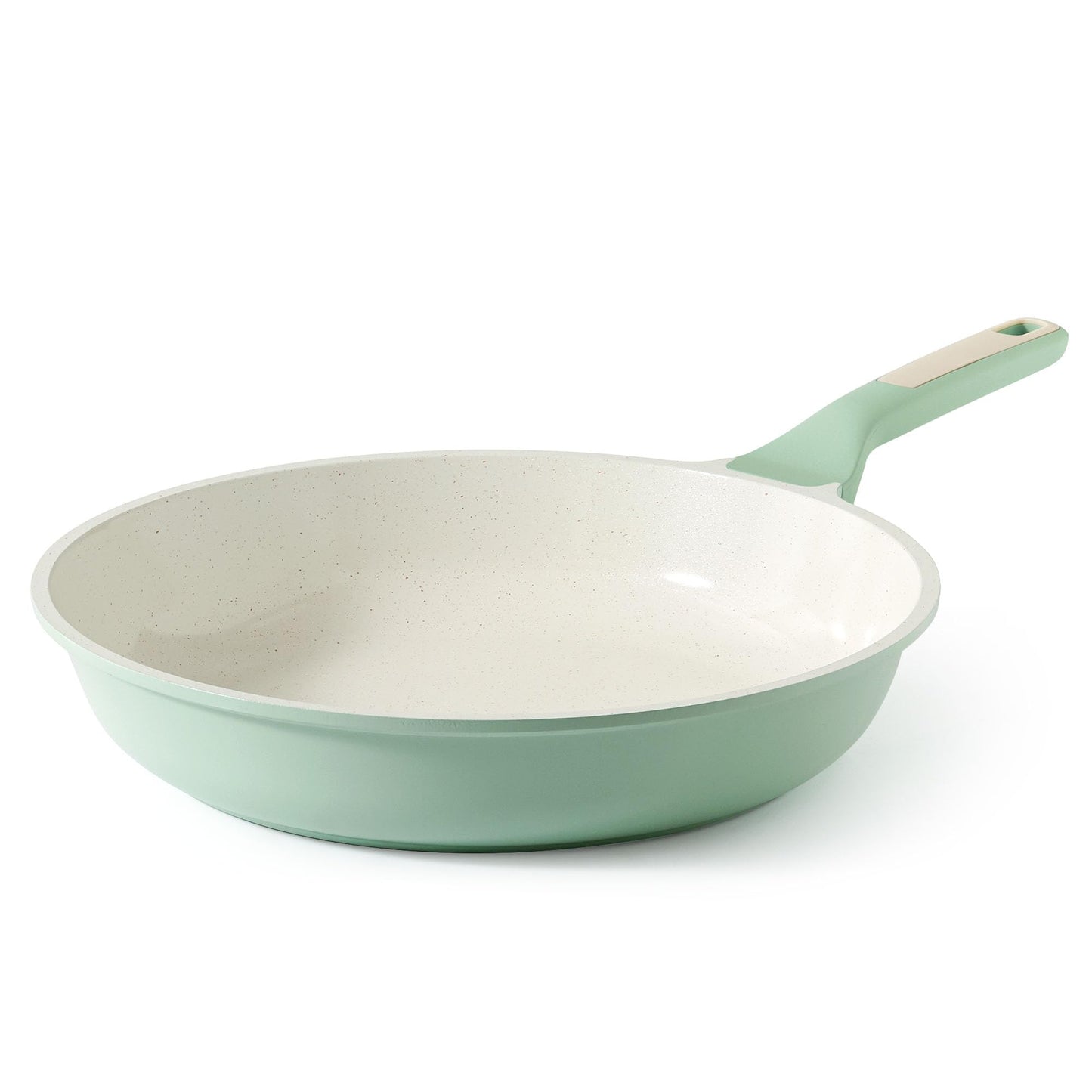 SENSARTE Nonstick Ceramic Frying Pan Skillet, 11 Inch Omelet Pan, Healthy Non Toxic Induction Compatible Egg Pan with Heat Resistant Handle, PTFE and PFAS-Free