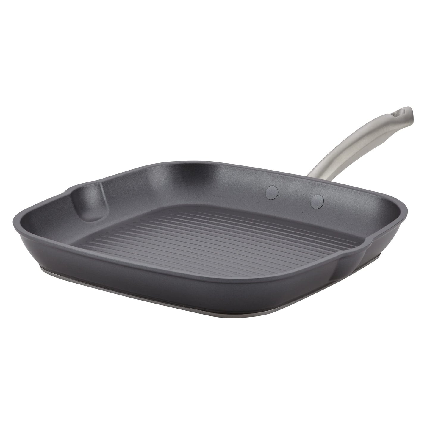 Anolon Accolade Forged Hard Anodized Nonstick Frying Pans/Skillet Set, 10 Inch and 12 Inch - Moonstone Gray