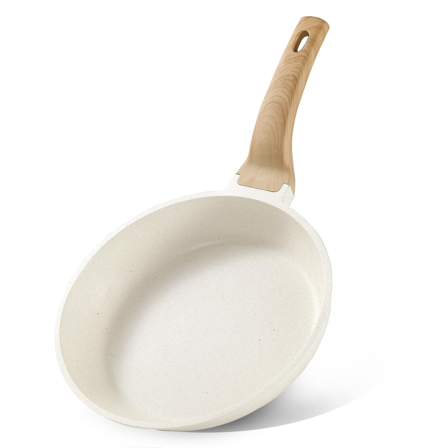 CAROTE Nonstick Frying Pan Skillet,Non Stick Granite Fry Pan Egg Pan Omelet Pans, Stone Cookware Chef's Pan, PFOA Free,Induction Compatible(Classic Granite, 8-Inch)