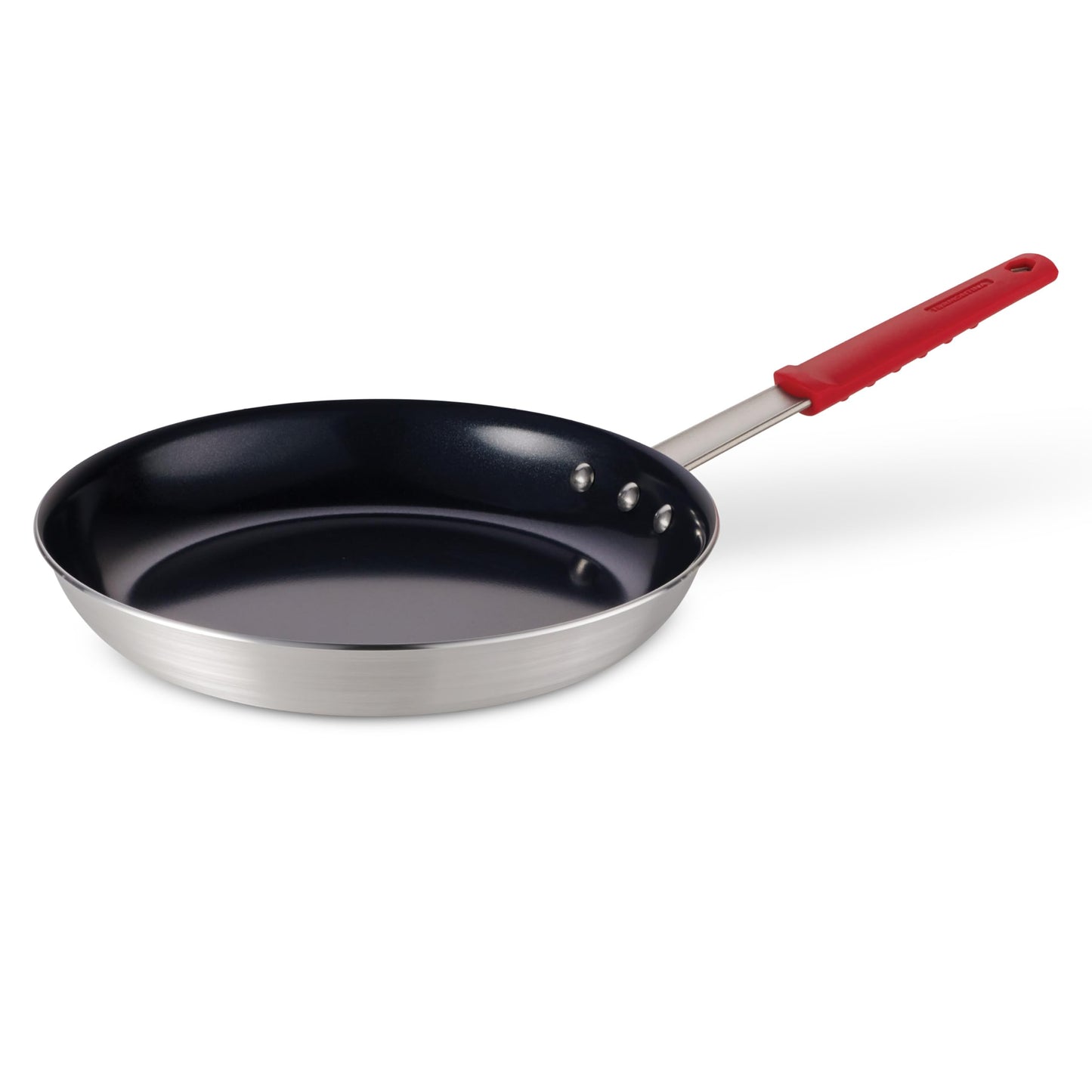 Tramontina Professional 10-Inch Non Stick Frying Pan, Heavy-Gauge Aluminum Skillet with Reinforced Nonstick Coating, Red Handle, Dishwasher and Oven Safe