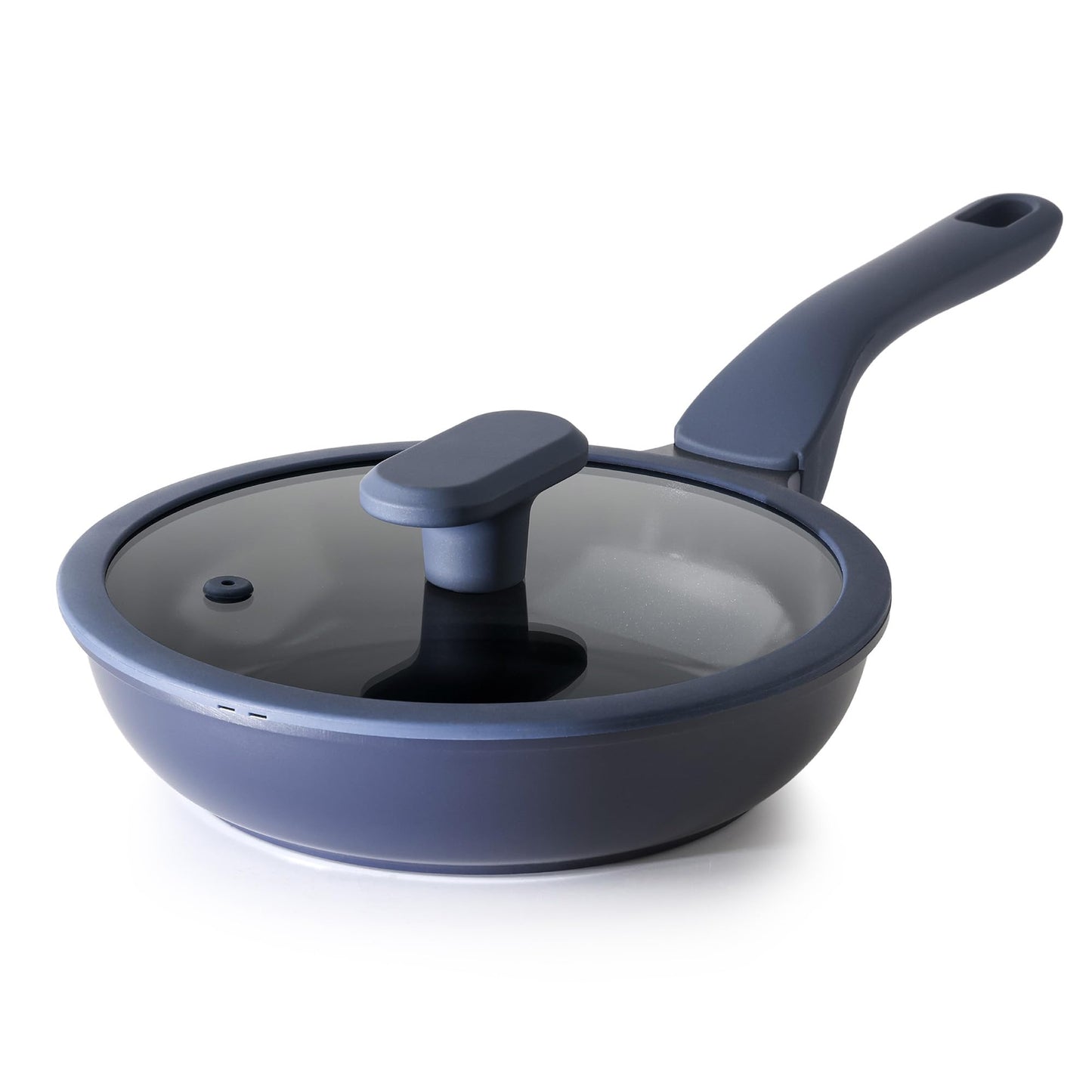PRICUSIS Nonstick Ceramic Frying Pan with Lid, 8/10/12 Inch, Metal Utensil Safe, PFOA & PFAS Free, Scratch & Stain Resistant Skillet, Oven & Dishwasher Safe, Induction Compatible – Gray (12-Inch)