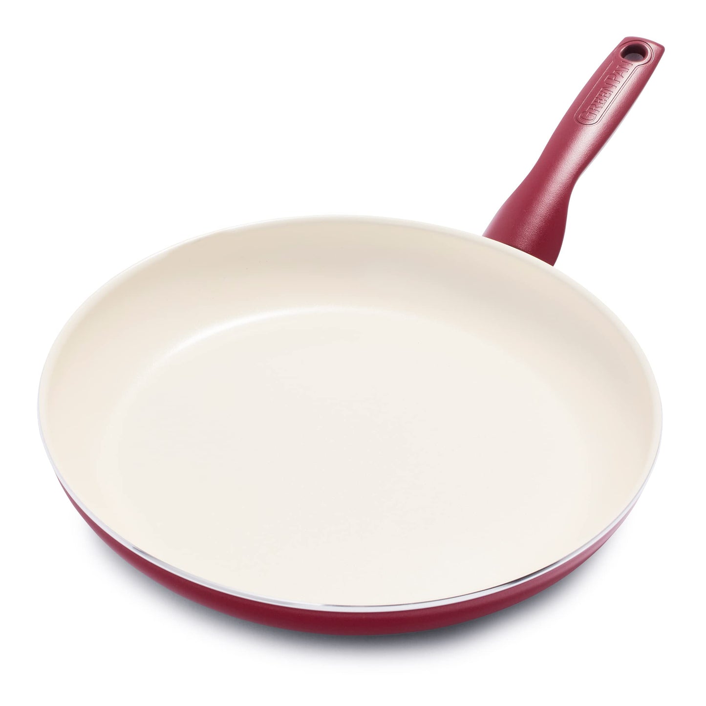 GreenPan Rio Healthy Ceramic Nonstick 12" Frying Pan Skillet, PFAS-Free, Dishwasher Safe, Black