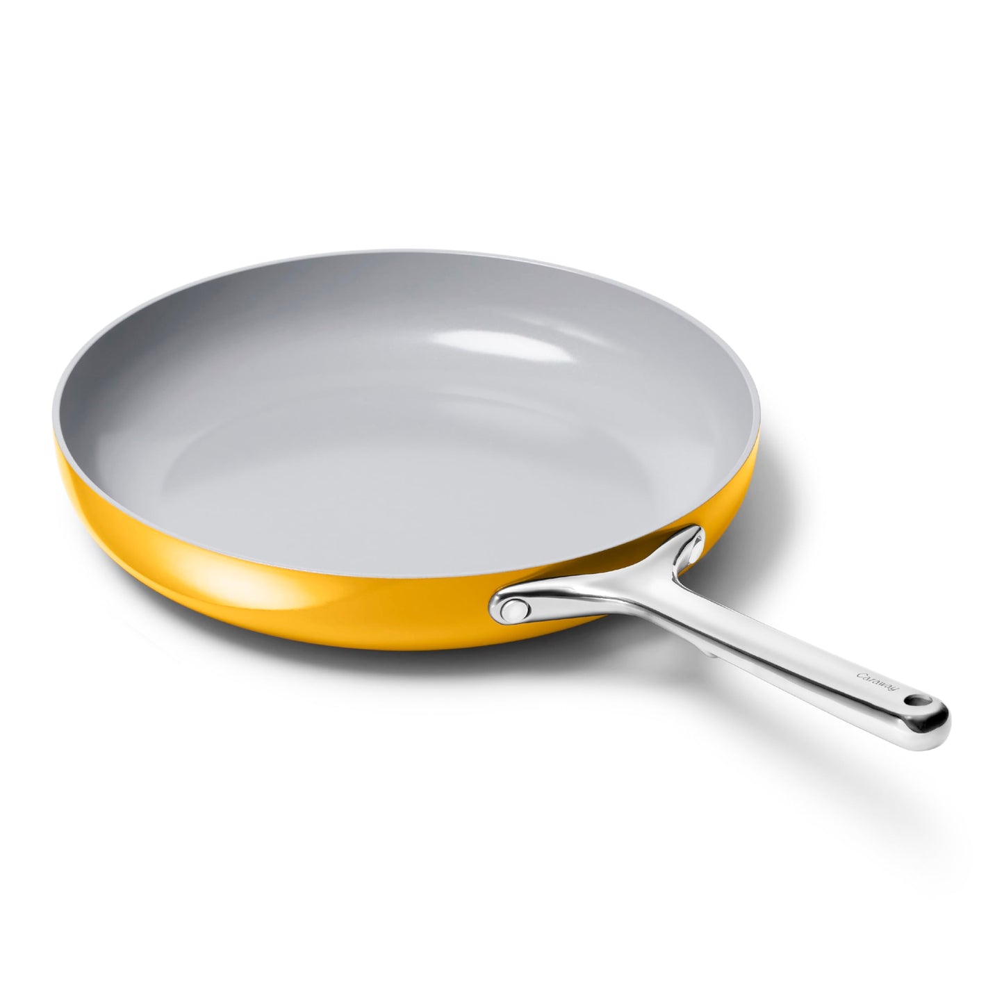 Caraway Nonstick Ceramic Frying Pan (2.7 qt, 10.5") - Non Toxic, PTFE & PFOA Free - Oven Safe & Compatible with All Stovetops (Gas, Electric & Induction) - Black