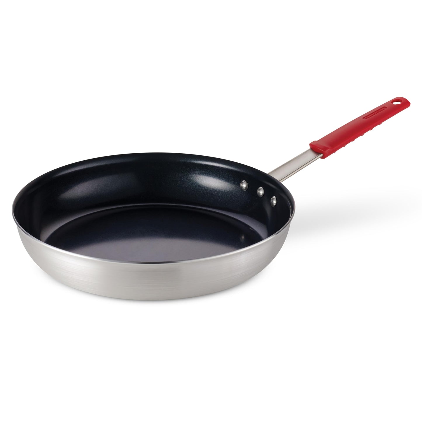 Tramontina Professional 14-Inch Non Stick Extra Large Frying Pan, Heavy-Gauge Aluminum Skillet with Reinforced Nonstick Coating, Red Handle, Dishwasher and Oven Safe