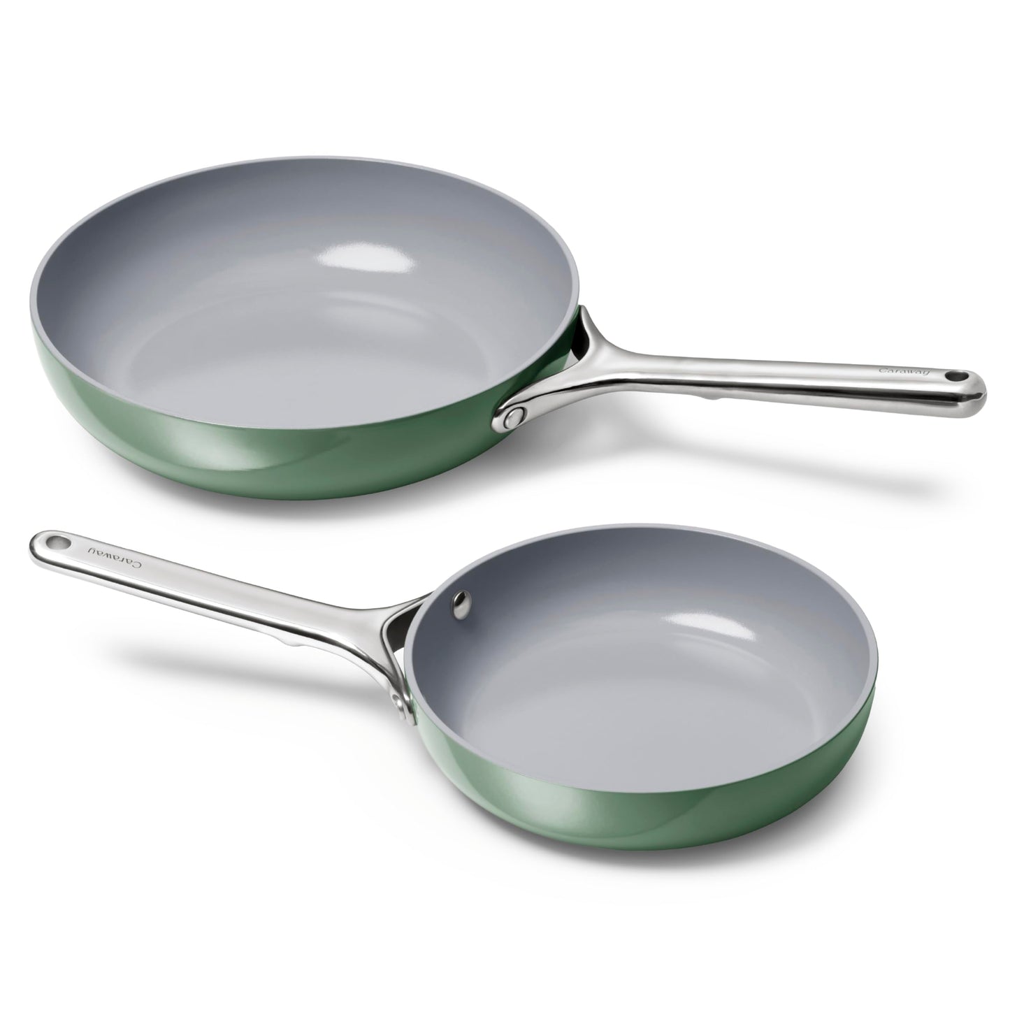 Caraway Nonstick Ceramic Frying Pan (2.7 qt, 10.5") - Non Toxic, PTFE & PFOA Free - Oven Safe & Compatible with All Stovetops (Gas, Electric & Induction) - Black