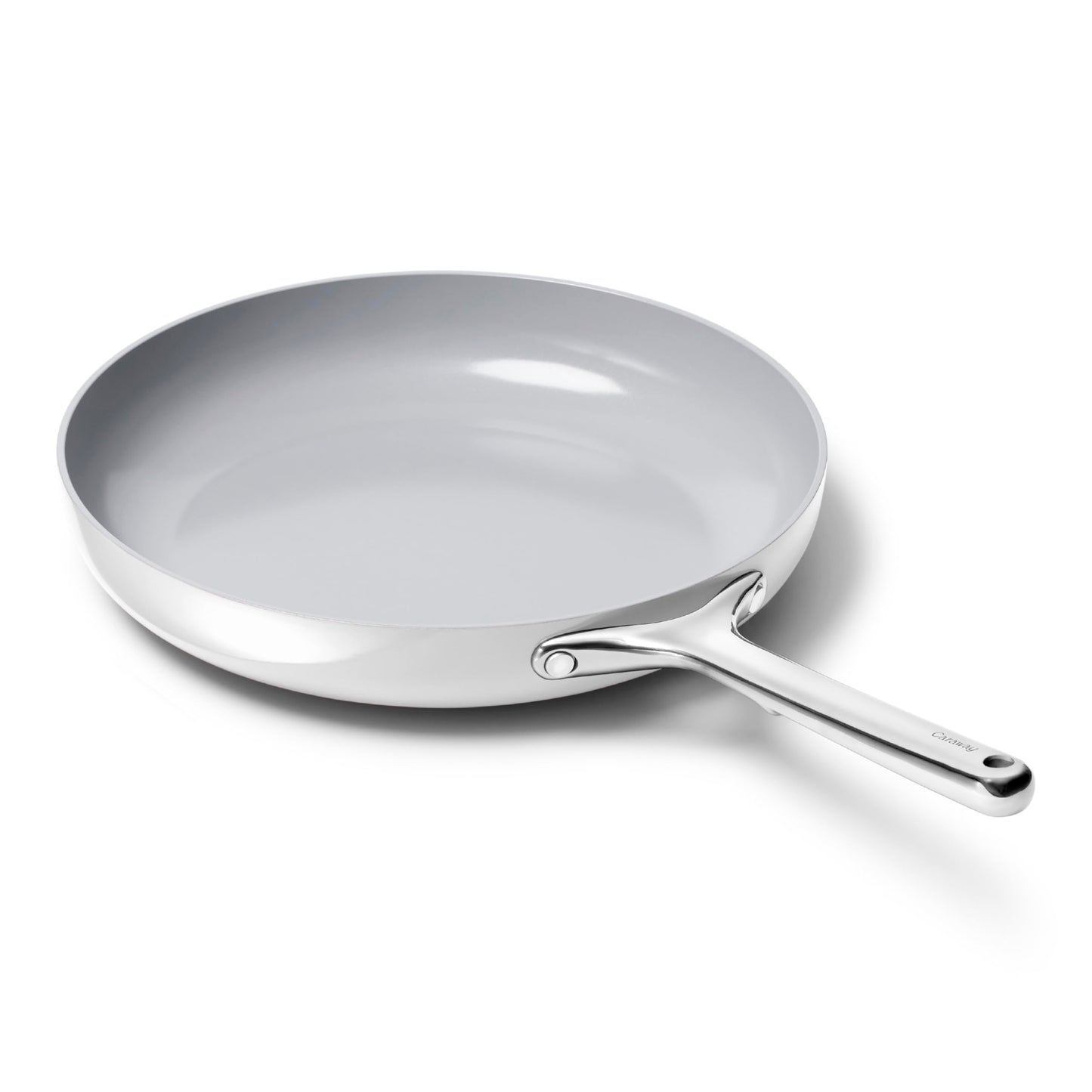 Caraway Nonstick Ceramic Frying Pan (2.7 qt, 10.5") - Non Toxic, PTFE & PFOA Free - Oven Safe & Compatible with All Stovetops (Gas, Electric & Induction) - Black