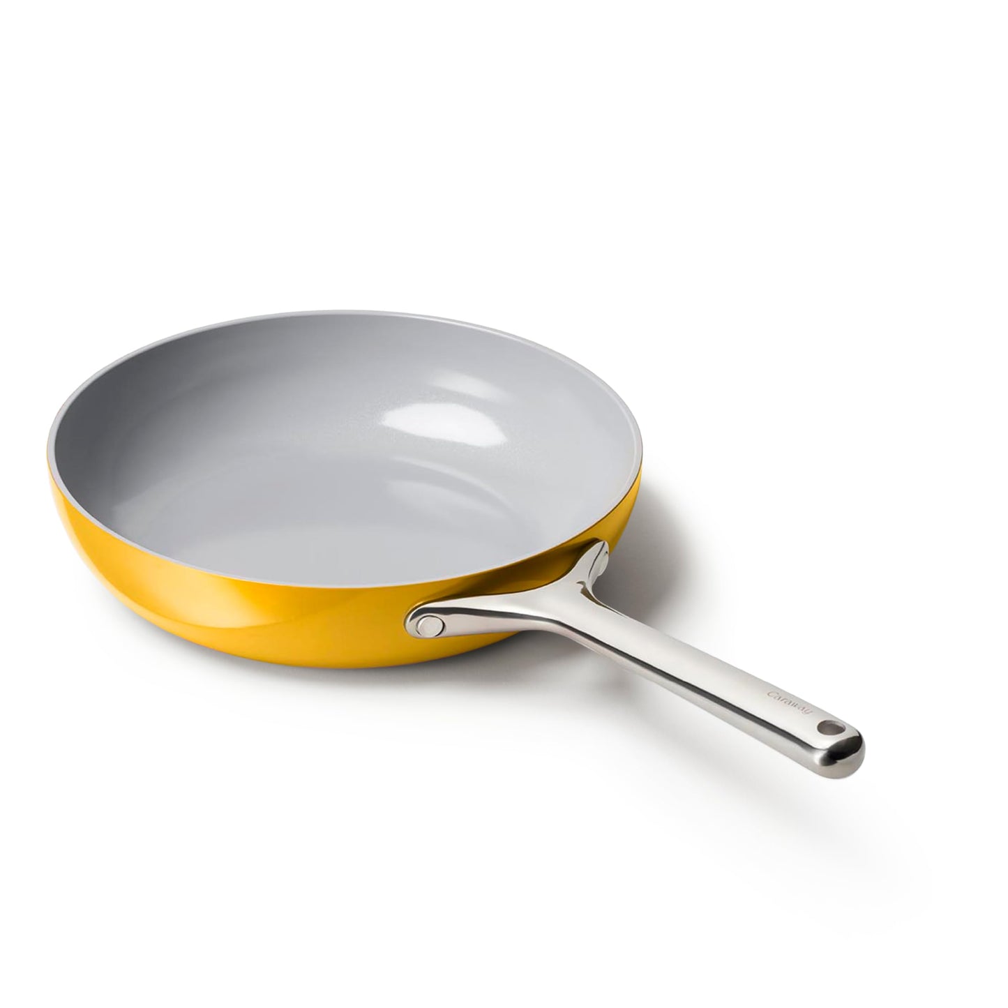 Caraway Nonstick Ceramic Frying Pan (2.7 qt, 10.5") - Non Toxic, PTFE & PFOA Free - Oven Safe & Compatible with All Stovetops (Gas, Electric & Induction) - Black