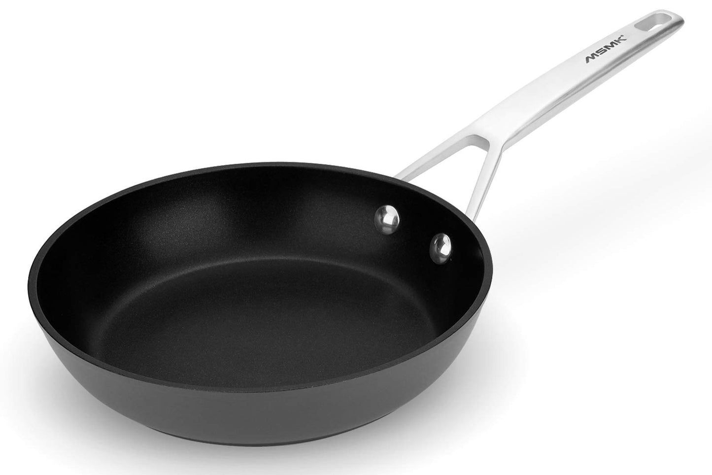 MsMk 7 inch Small Frying Pan, Carbonize also Nonstick Omelette Pan, PFOA Free Non-Toxic, Scratch-resistant, Induction Egg skillet, for Induction, Ceramic and Gas Cooktops