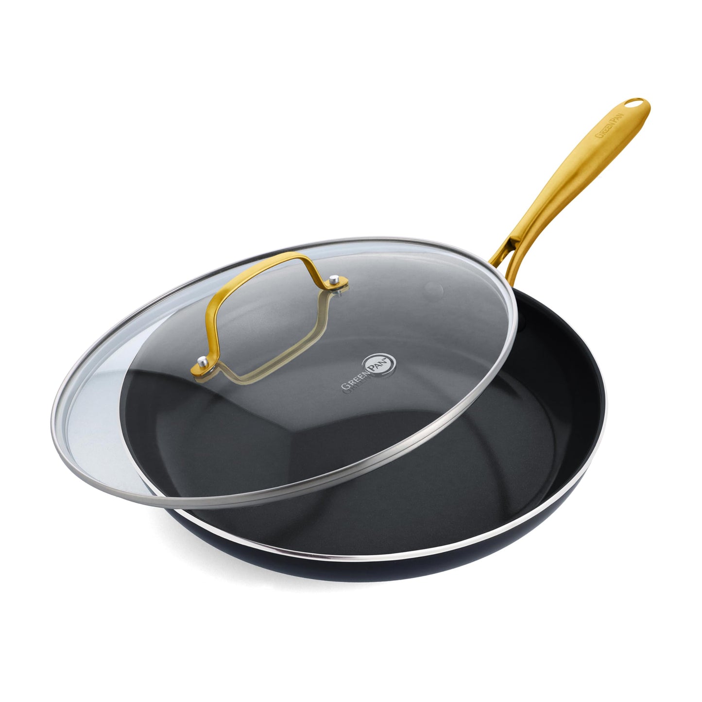 GreenPan Swift Healthy Ceramic Nonstick, 10" Frying Pan Skillet, Stainless Steel Handle, PFAS-Free, Dishwasher Safe, Oven Safe, Black