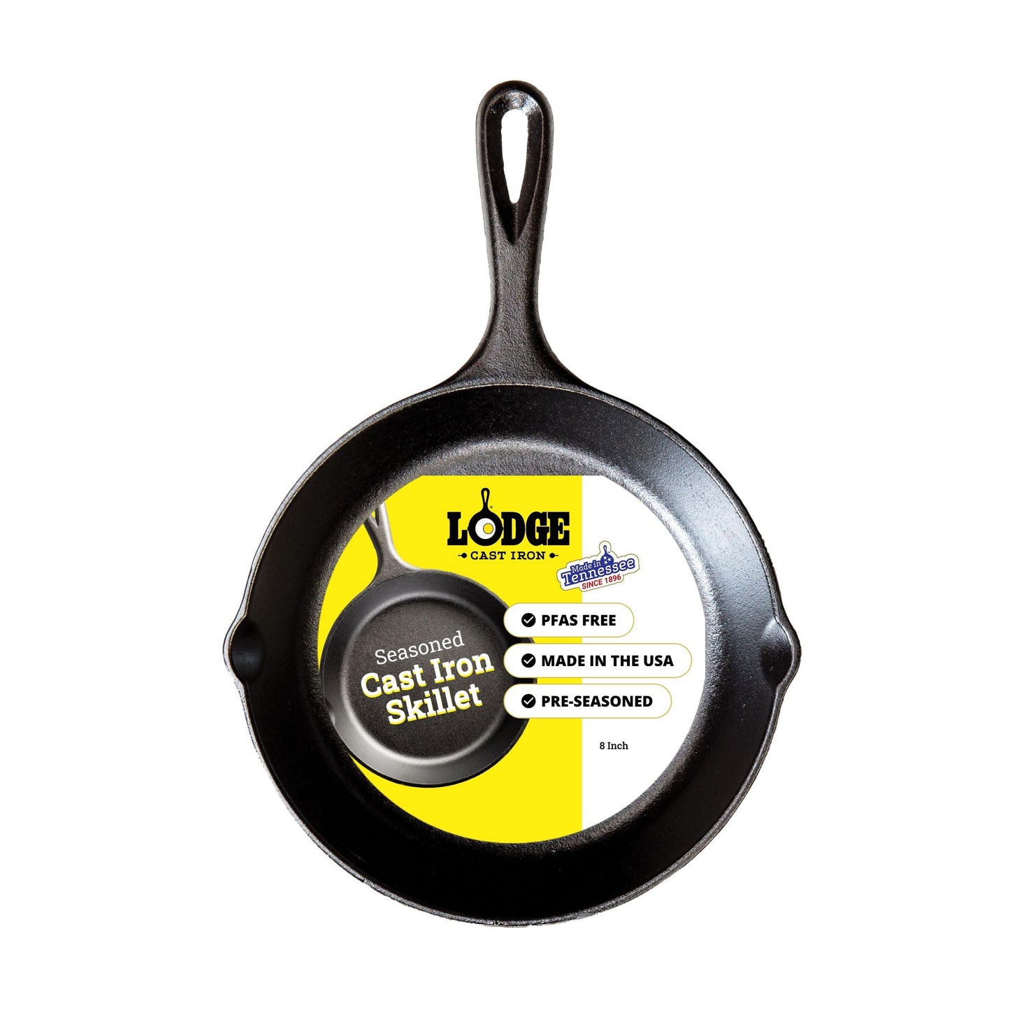 Lodge Seasoned Cast Iron Skillet 12 Inches - Quality Frying Pan for the Stove, Oven, Grill & Campfire - Includes Silicone Hot Handle Holder - Non-Toxic, Nonstick & Long-Lasting
