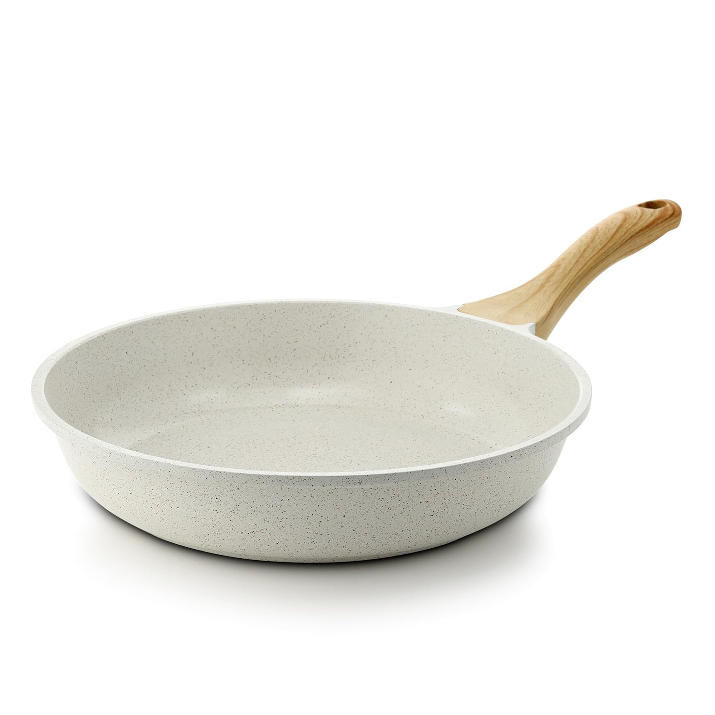 SENSARTE 12.5 Inch Nonstick Frying Pan Skillet, Swiss Granite Coating Omelette Pan, Healthy Stone Cookware, PFOA Free