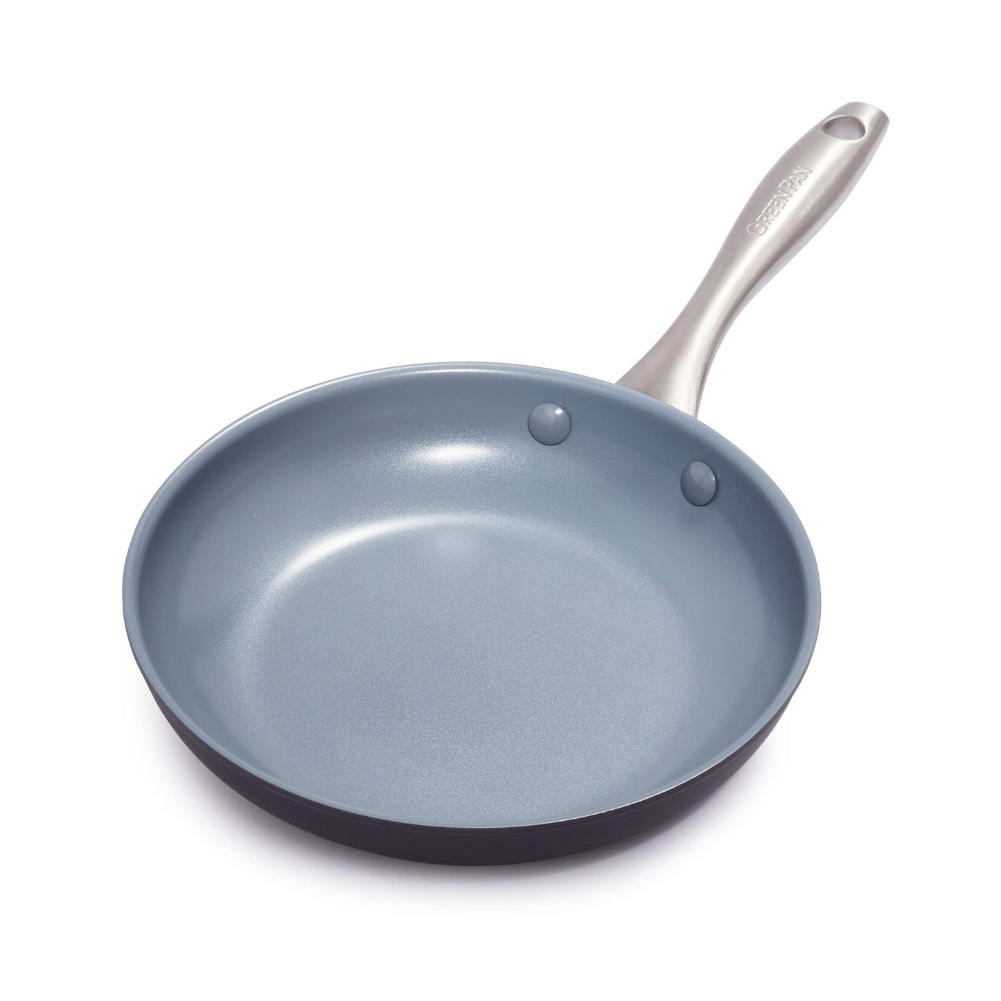 GreenPan Lima Hard Anodized 12" Frying Pan Skillet with Lid, Ceramic Nonstick, PFAS-Free Nontoxic Pots and Pans, Oven & Broiler Safe, Stainless Steel Handle, Cookware for Eggs & Omelet, Gray