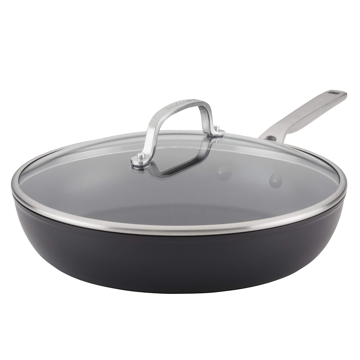 KitchenAid Hard Anodized Induction Nonstick Fry Pan/Skillet, 8.25 Inch, Matte Black