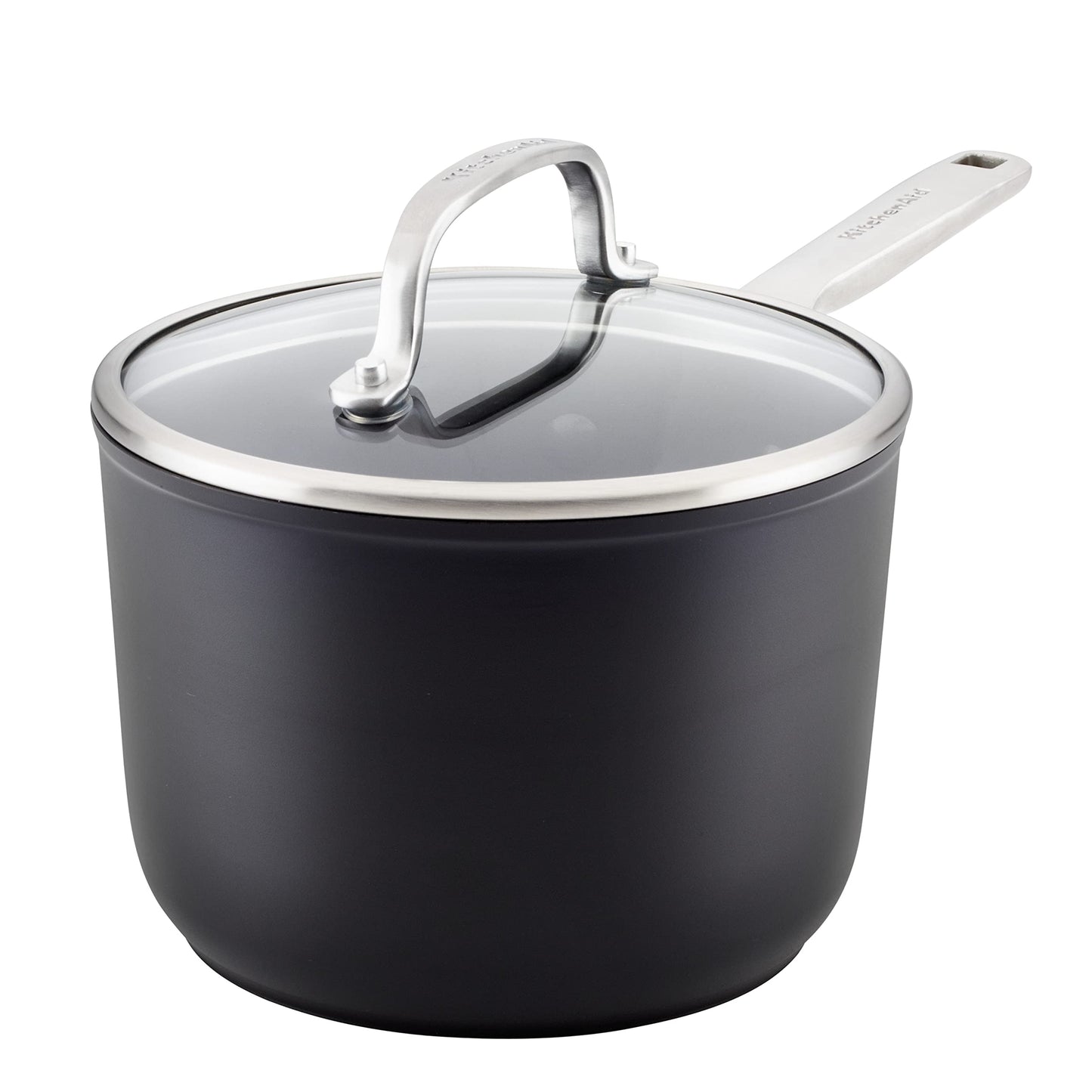 KitchenAid Hard Anodized Induction Nonstick Fry Pan/Skillet, 8.25 Inch, Matte Black