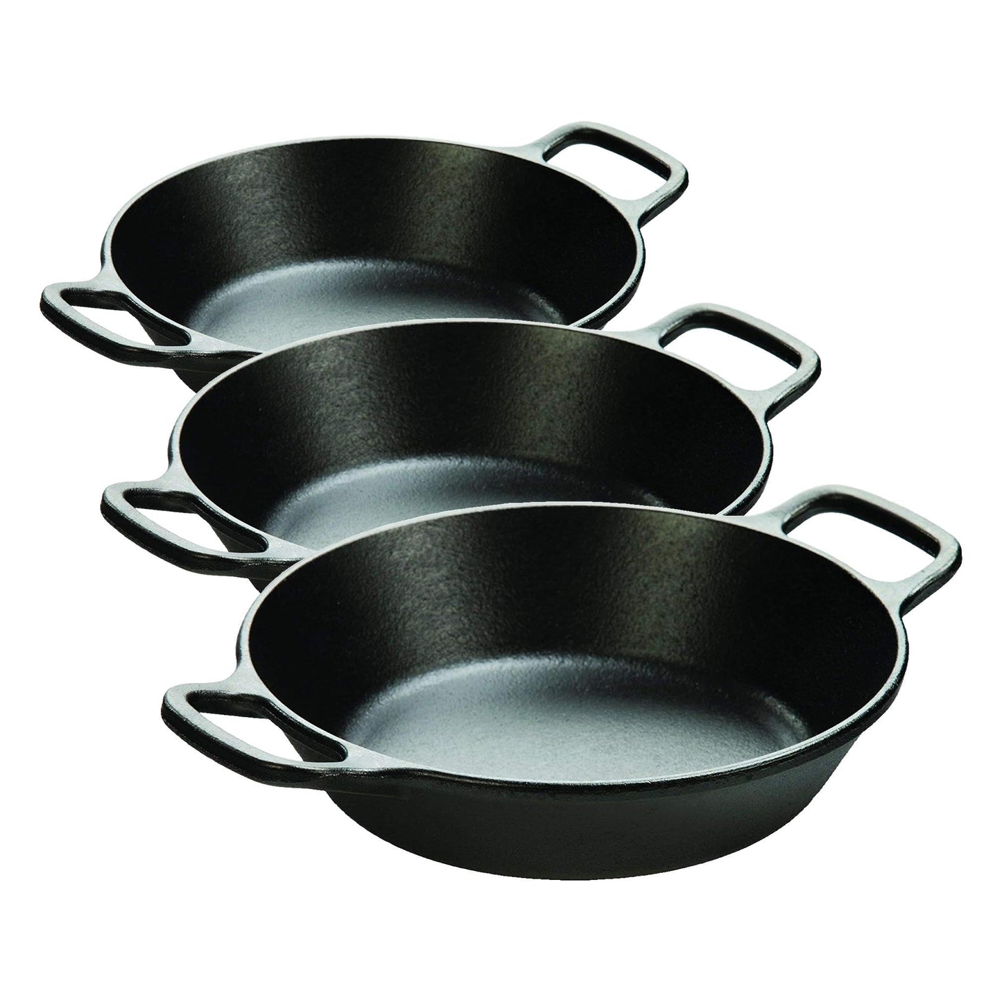 Lodge Seasoned Cast Iron Dual Handle Pan 12 Inch - Cast Iron Frying Pan - Even Heat Distribution - Oven & Stovetop Safe - PFAS-Free, Non-Toxic Cookware