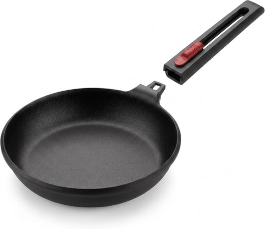 BRA COOKWARE Infinity Nonstick Frying Pan | 9.5-Inch Cast Aluminum Skillet | PFOA/PFAS Free Fry Pan | Removable Handle | All Cooktops (incl Induction) Searing Skillet | Oven Safe up to 425°F
