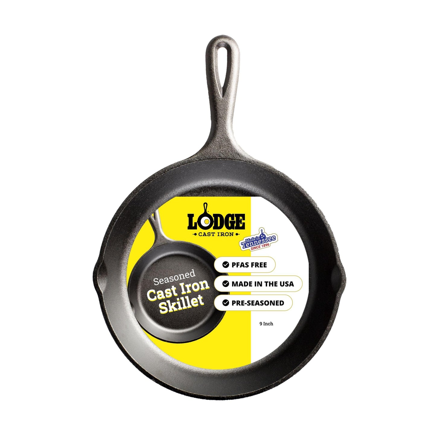 Lodge Seasoned Cast Iron Skillet 12 Inches - Quality Frying Pan for the Stove, Oven, Grill & Campfire - Includes Silicone Hot Handle Holder - Non-Toxic, Nonstick & Long-Lasting