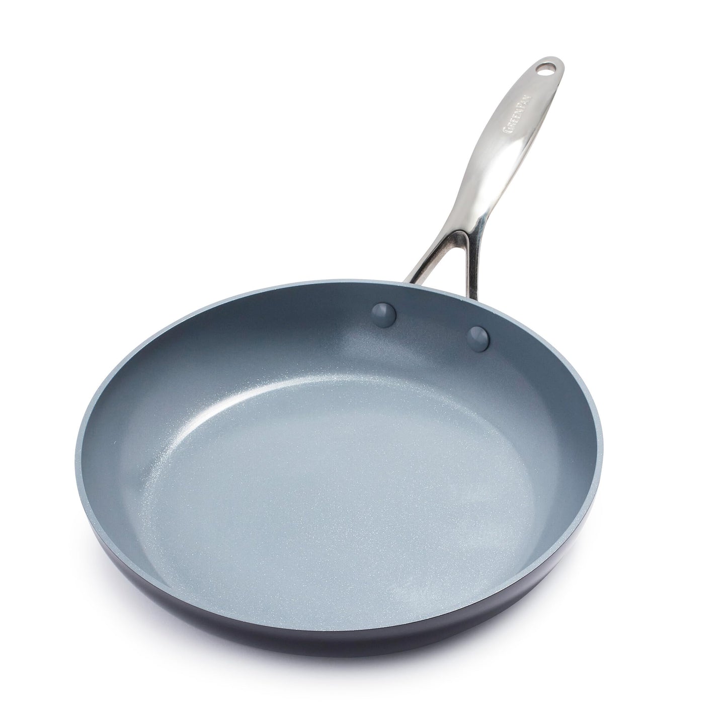 GreenPan Valencia Pro Ceramic Nonstick 12” Frying Pan Skillet, Hard Anodized PFAS-Free Cookware, Induction Ready, Compatible on All Cooktops, Eggs & Omelets, Dishwasher Safe, Oven Safe to 600F, Gray