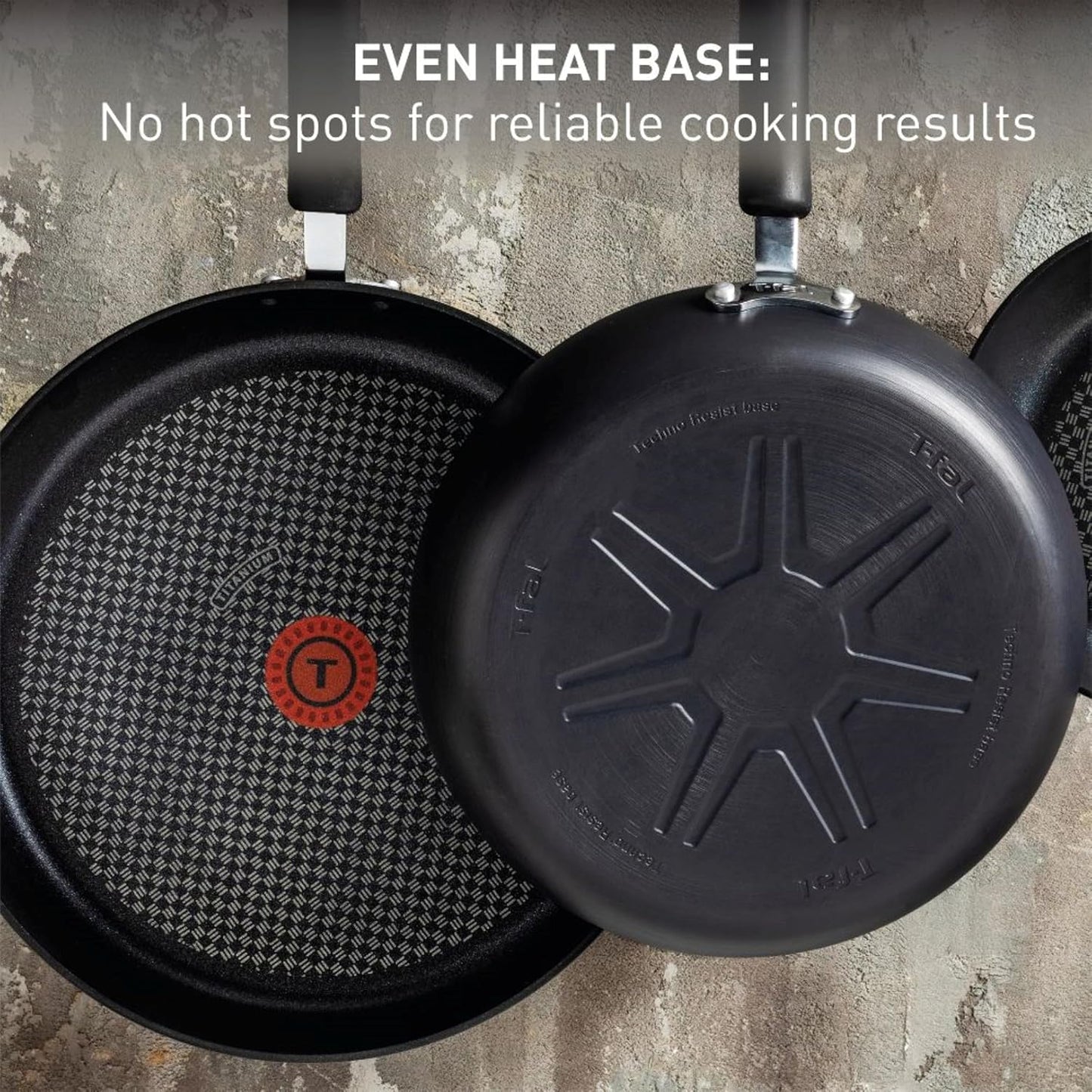 T-Fal Ultimate Hard Anodized Nonstick Fry Pan With Lid 12 Inch, Oven Broiler Safe 400F, Lid Safe 350F, Cookware, Pots and Pans, Kitchen Frying Pans, Skillets, Home, Dishwasher Safe, Onyx