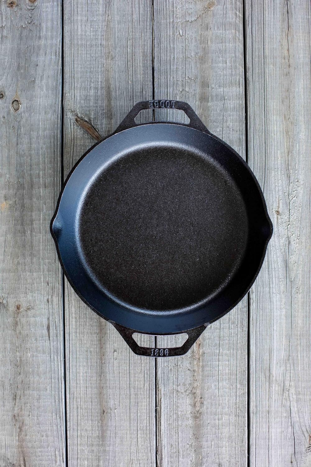 Lodge Seasoned Cast Iron Dual Handle Pan 12 Inch - Cast Iron Frying Pan - Even Heat Distribution - Oven & Stovetop Safe - PFAS-Free, Non-Toxic Cookware